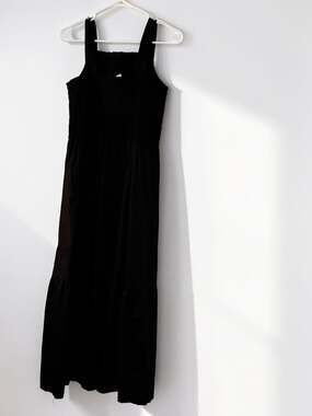 cotton linen wrap dress Women's Sustainable V-neck Wrap Dress in Caribou Brown – Ecomarket.com main image 0